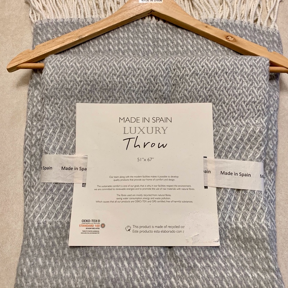 Luxury Woven Throw - Made in Spain NWT